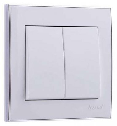 Фотография товара 'Lezard RAIN Выключатель двойной, 703-0225-101'