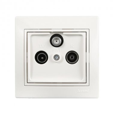 Фотография товара 'Lezard MIRA Розетка спутниковая проходная (SAT - TV - Radio) 701-0202-134'