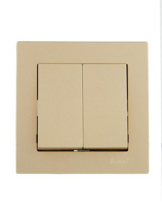 Фотография товара 'Lezard 742-3688-101 VESNA Выключатель двойной'