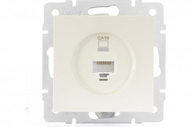 Фотография товара 'Lezard 742-0388-140 VESNA Розетка компьютерная крем 140'