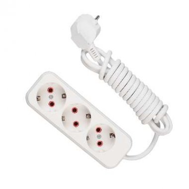 Фотография товара 'Lezard LILA Удлинитель с заземлением 3 входа 3 метра, 720-0303-301'