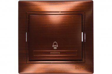 Фотография товара 'Lezard 701-0505-103 MIRA Кнопка звонка махагон'