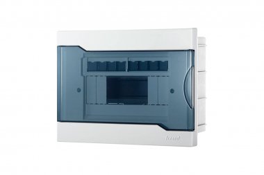 Фотография товара 'Lezard 730-1000-008 NEW Бокс с прозрачной крышкой ЩРВ-П-8 для внутр.уст.8-и модульных устройств'