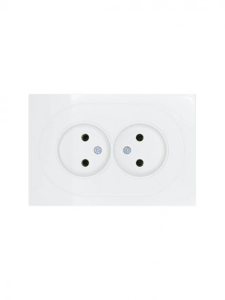 Фотография товара 'Lezard 743-0200-128B OSEN Розетка двойная б/з ПБТ'
