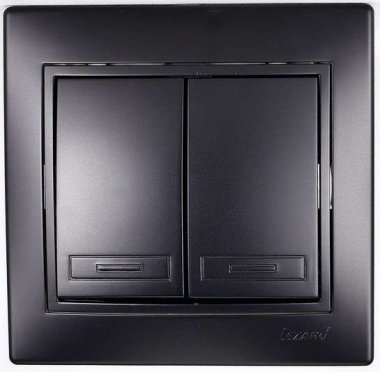Фотография товара 'Lezard MIRA Выключатель двойной, 701-4242-101'