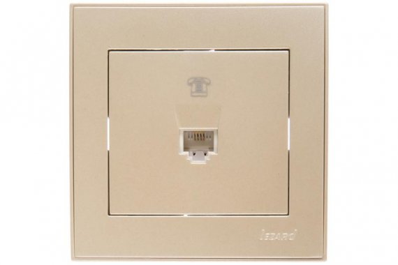 Фотография товара 'Lezard RAIN Розетка телефонная евро, 703-3030-137'