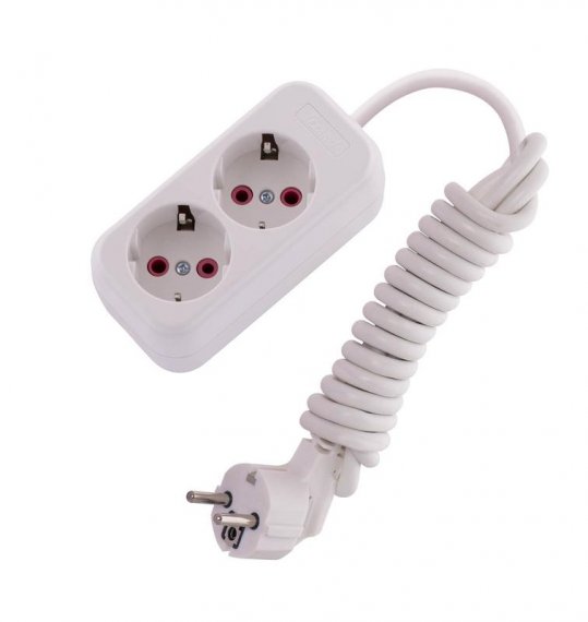 Фотография товара 'Lezard LILA Удлинитель с заземлением 2 входа 2 метра, 720-0202-201'