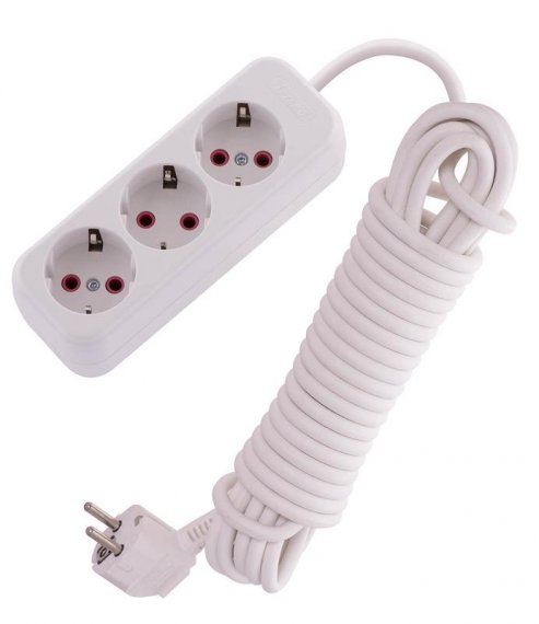 Фотография товара 'Lezard LILA Удлинитель с заземлением 3 входа 7 метров, 720-0307-301'