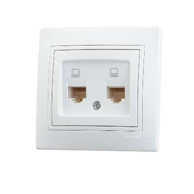 Фотография товара 'Lezard MIRA Розетка компьютерная двойная, 701-0202-141'
