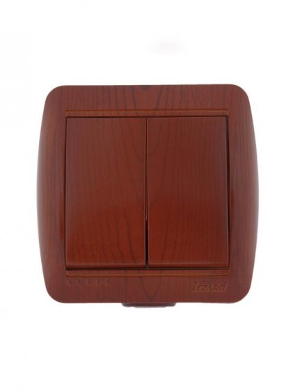 Фотография товара 'Lezard NATA Выключатель двойной, 710-0800-101'