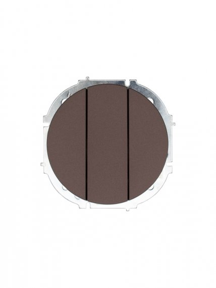 Фотография товара 'Lezard 743-7388-109 OSEN Выключатель тройной шоколад'