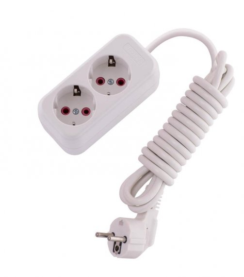 Фотография товара 'Lezard LILA Удлинитель с заземлением 2 входа 3 метра, 720-0203-201'