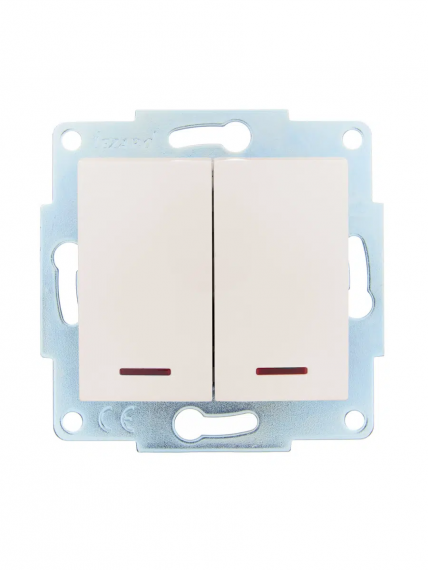 Фотография товара 'Lezard 7081-0388-112 ASTI Выключатель 2-ой с подсветкой'