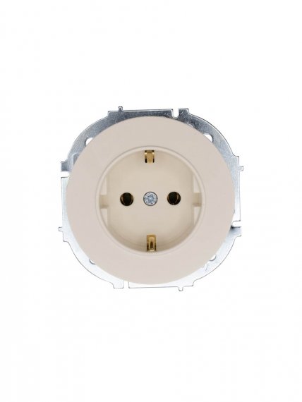 Фотография товара 'Lezard 743-9088-122B OSEN Розетка с/з ПБТ слоновая кость'