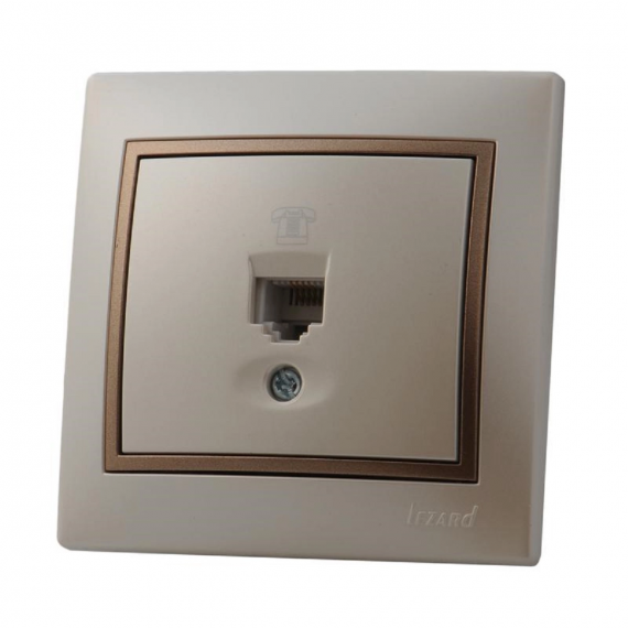 Фотография товара 'Lezard 701-3031-137 MIRA Розетка телефонная евро'