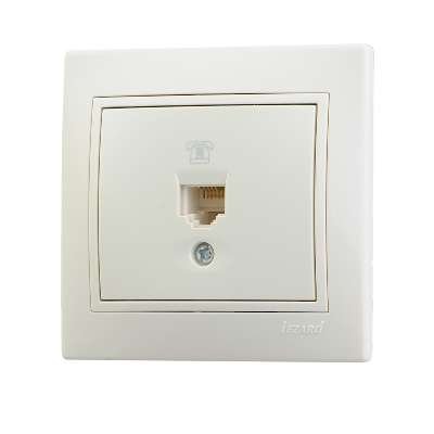 Фотография товара 'Lezard MIRA Розетка телефонная евро, 701-0303-137'