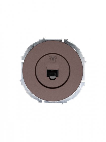 Фотография товара 'Lezard 743-7388-137 OSEN Розетка телефонная евро шоколад'
