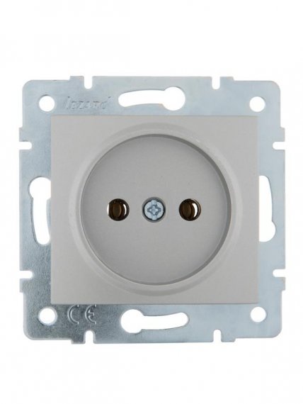 Фотография товара 'Lezard KARINA Розетка без заземления ПБТ, 707-4388-121B'