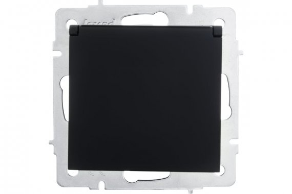 Фотография товара 'Lezard 742-4288-123 VESNA Розетка с/з с крышкой керамика'