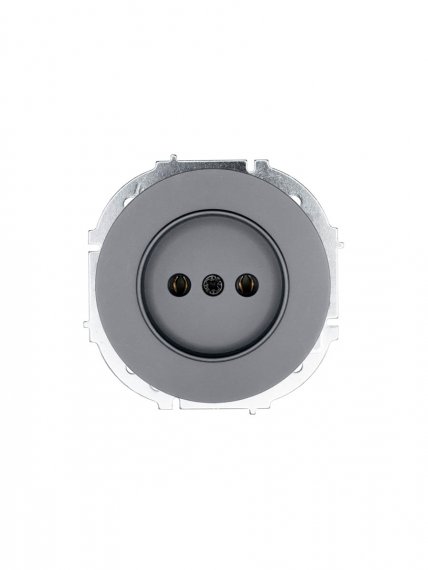 Фотография товара 'Lezard 743-7488-121B OSEN Розетка б/з ПБТ серый матовый'