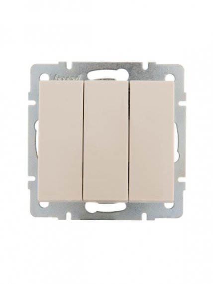 Фотография товара 'Lezard RAIN Выключатель тройной, 703-0388-109'