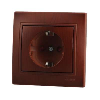 Фотография товара 'Lezard MIRA Розетка с защитой от детей керамика, 701-0601-124'