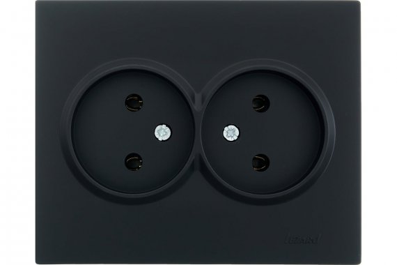 Фотография товара 'Lezard 742-4200-128 VESNA Розетка двойная б/з керамика'