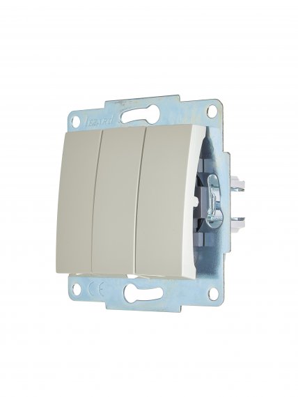 Фотография товара 'Lezard 7081-3088-109 ASTI Выключатель тройной'