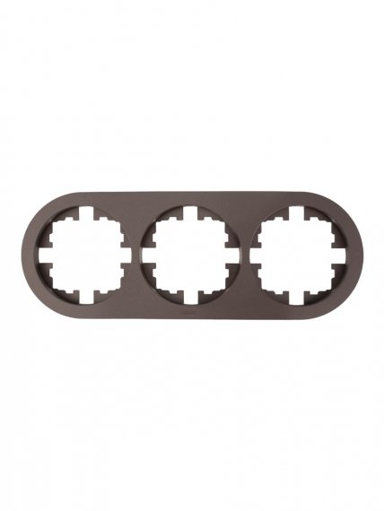 Фотография товара 'Lezard 744-7300-148 OSEN Рамка 3-ая б/вст шоколад круглая'