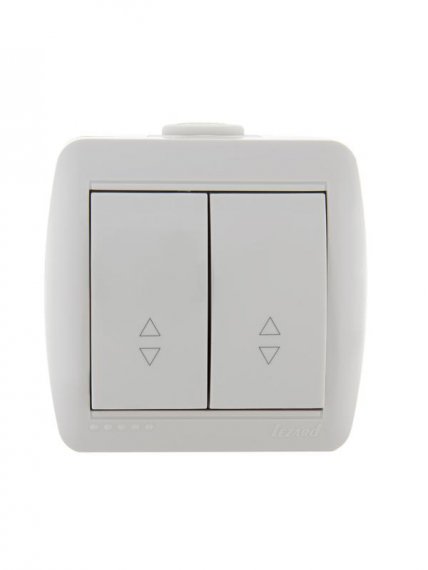 Фотография товара 'Lezard NATA Выключатель проходной двойной, 710-0200-106'