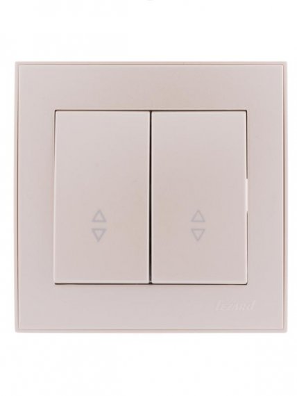 Фотография товара 'Lezard RAIN Выключатель проходной двойной, 703-3030-106'