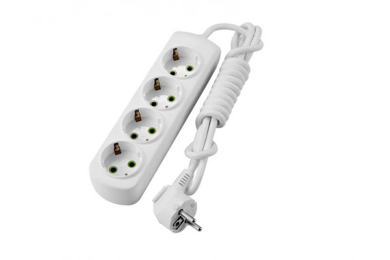 Фотография товара 'Lezard LETITIA Удлинитель с заземлением 4 входа 2 метра, 721-0402-401'