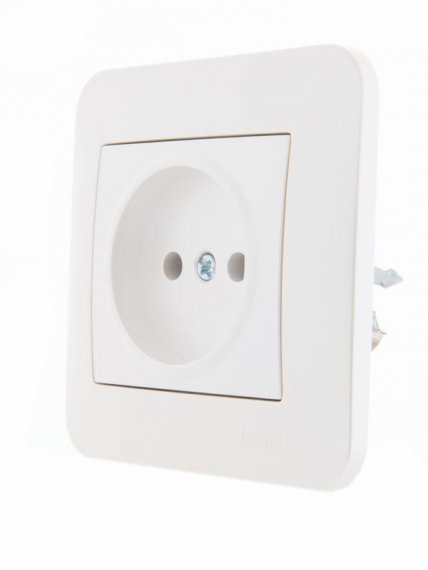 Фотография товара 'Lezard KARINA Розетка без заземления керамика, 707-3088-121'