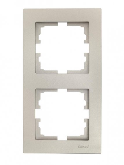 Фотография товара 'Lezard 742-3700-152 VESNA Рамка 2-ая вертикальная б/вст'