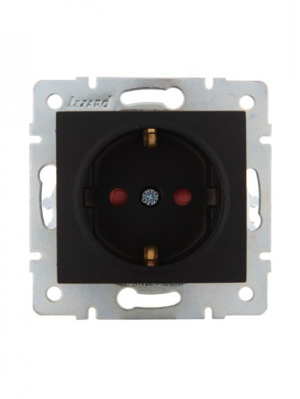 Фотография товара 'Lezard KARINA Розетка с защитой от детей керамика, 707-4288-124'