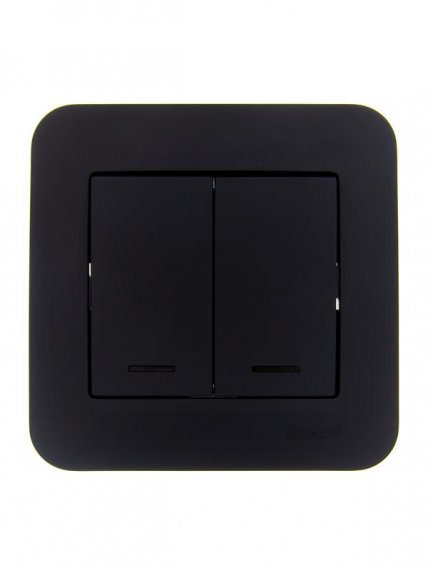 Фотография товара 'Lezard 7081-4242-112 ASTI Выключатель двойной с подсветкой'