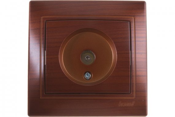 Фотография товара 'Lezard 701-0505-129 MIRA Розетка ТВ проходная махагон'