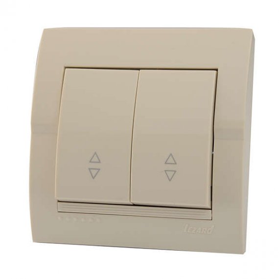Фотография товара 'Lezard DERIY Выключатель проходной двойной, 702-0303-106'