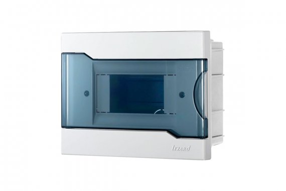 Фотография товара 'Lezard 730-1000-006 NEW Бокс с прозрачной крышкой ЩРВ-П-6 для внутр.уст. 6-и модульных устройств'