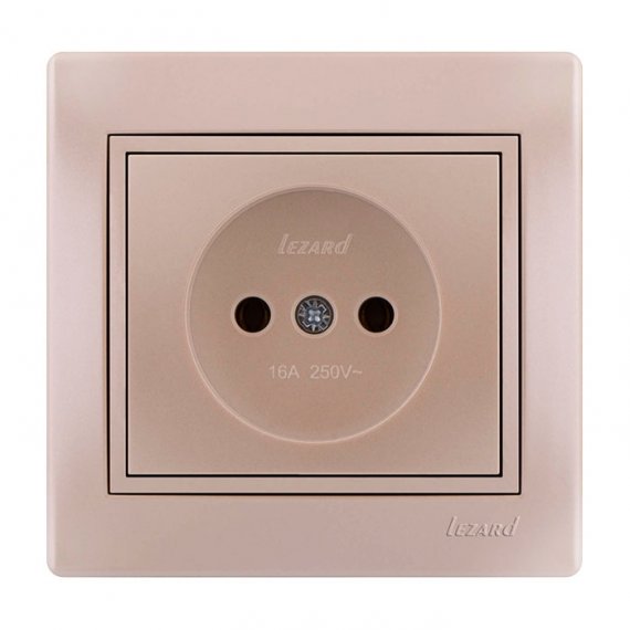 Фотография товара 'Lezard 701-3030-121B MIRA Розетка б/з ПБТ жемчужно-белый перламутр со вставкой'