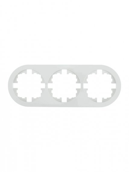 Фотография товара 'Lezard 744-0200-148 OSEN Рамка 3-ая б/вст белая круглая'