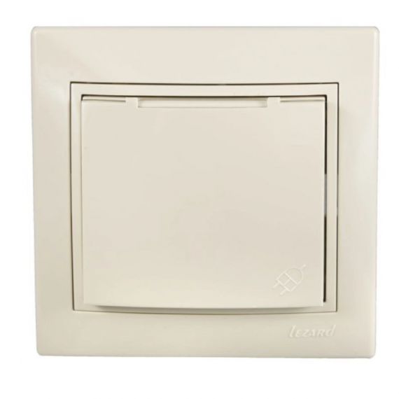 Фотография товара 'Lezard 701-0303-123BMIRA Розетка с/з с крышкой бакалит'