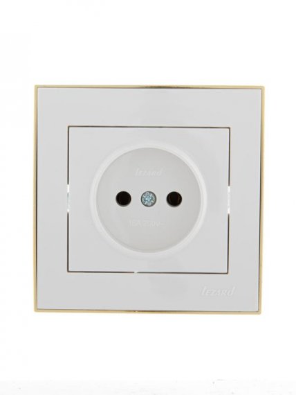 Фотография товара 'Lezard RAIN Розетка без заземления керамика, 703-0226-121'