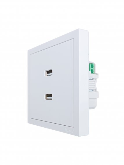 Фотография товара 'Lezard 704-0288-192 ZIMA Розетка 2-ая USB разъем'