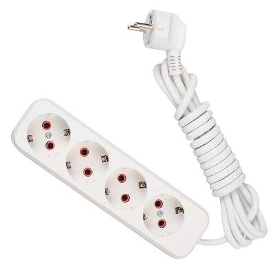 Фотография товара 'Lezard LILA Удлинитель с заземлением 4 входа 3 метра, 720-0403-401'