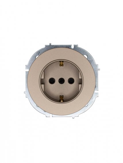 Фотография товара 'Lezard 743-3788-124B OSEN Розетка с защитой от детей ПБТ титан'