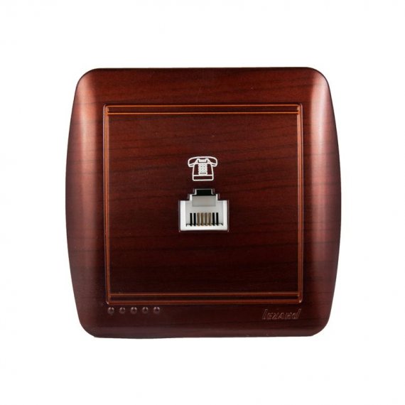 Фотография товара 'Lezard DEMET Розетка телефонная евро, 711-0400-137'