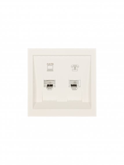 Фотография товара 'Lezard 704-9088-144 ZIMA Розетка компьютер+телефон'