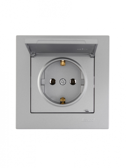 Фотография товара 'Lezard 704-7488-124BQC ZIMA Розетка с защитой от детей ПБТ'