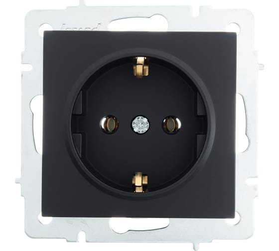 Фотография товара 'Lezard VESNA Розетка с заземлением ПБТ, 742-4288-122B'
